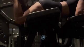 Hot girl girl training legs (ass)