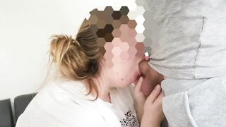 18 year old student - hot throat blowjob, homemade, amateur, POV.