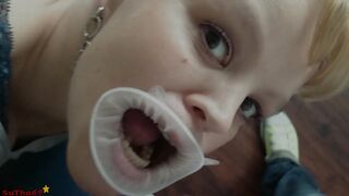 Dentist Gloved Handjob and Latex Mouth Gate Blowjob