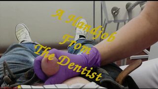 Dentist Gloved Handjob and Latex Mouth Gate Blowjob