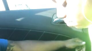 Girlfriend gives Nice Blowjob inside the Car