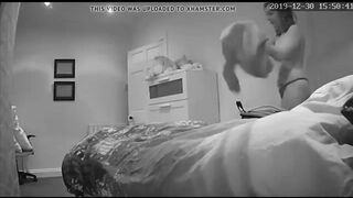 Also wife's friend sleep over hidden camera