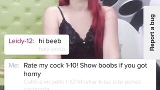 Rate my cock - Webcam girls compilation 5