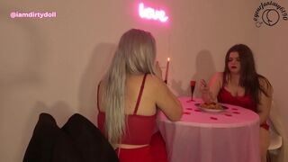 Valentines first date 2 girls farting