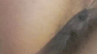 Fingering my shaved pussy - closeup asshole