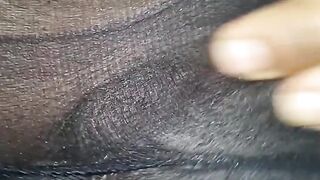 Ebony Black pantyhoe pussy fat