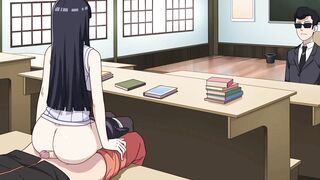 HINATA JUMPING ON OUR DICK IN THE CLASSROOM - TRAINING WITH HINATA - KUNOICHI TRAINER