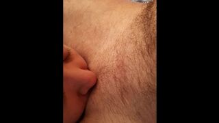 Loud trans guy face fucks desperate slut