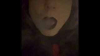 Vaping and playing with my sissy clitty for daddy