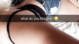 Hot Teen Girl sexting with her sugar daddy on SnapChat