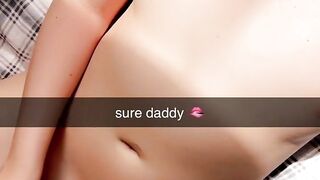 Hot Teen Girl sexting with her sugar daddy on SnapChat