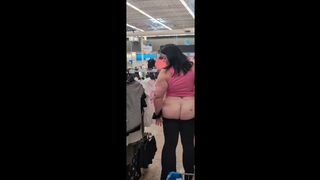 PUBLIC Ass Flashing Walmart Mexia Texas!