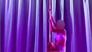 Hot MILF pole dance tease ????