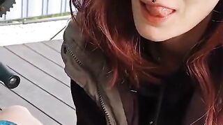 Blowjob outdoor