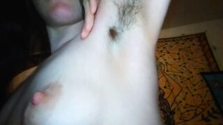 Hairy Armpit Girl PinkMoonLust got Sweaty Stinky Nasty Dirty! Smelling Dark Hair Sweat Pits Fetish