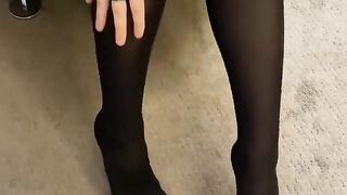 I Torn My Tights to Reach My Wet Pussy!