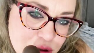 Pretty Lips Sloppy Dildo Sucking Slutty Stepmom