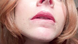 ASMR Kissing by Petite Redhead