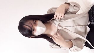 仕事のストレスはオナニーで発散するのが一番♡(素人個人撮影/巨乳/デカ尻/乳首/下着/スキニー/バイブ/美女可愛い/日本人OL/スマホ自撮り/Japanese