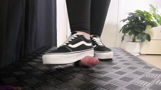 Vans Girl Hard Stomping, Full Weight Trampling - Trample, Bootjob, Ballbusting, CBT, Shoejob, Stomp