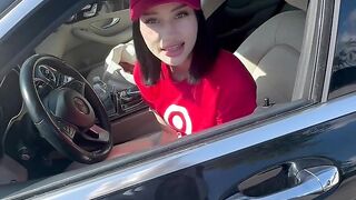 Target employee rides dick in parking lot