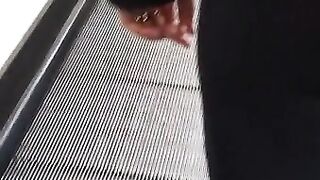 Candid Seethrough Leggings of Latina Babe in Shopping Mall Best Cameltoe and Booty POV