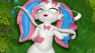 Sylveon CREAMPIE, VAGINAL AND BLOWJOB! She Swallow all (Pokemon) | Merengue Z