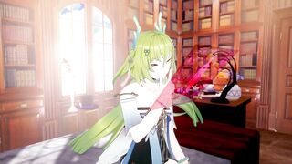 Osiris Hentai Aether Gazer Missionary Sex X-Ray Creampie MMD 3D Blonde Hair Color Edit Smixix