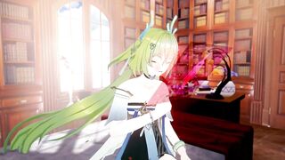 Osiris Hentai Aether Gazer Missionary Sex X-Ray Creampie MMD 3D Blonde Hair Color Edit Smixix