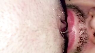 Seating on my BF Face and he Fucks me with a Tongue