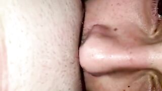 Seating on my BF Face and he Fucks me with a Tongue