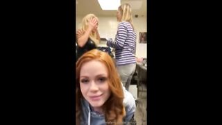 Redhead Deep Sucking Cock Lover after College