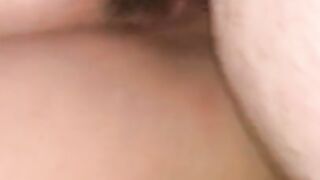 Loud anal with girlfriend. Creampie. Close up.