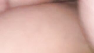 Loud anal with girlfriend. Creampie. Close up.