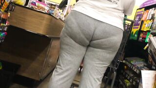 Sexy Thick Milf VPL Wedgie