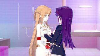 [sword Art Online] Asuna x Yuuki Konna(3D Hentai)