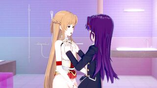 [sword Art Online] Asuna x Yuuki Konna(3D Hentai)