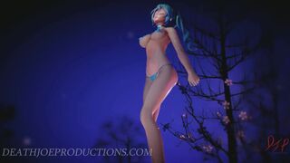 SFW MMD Miku Micro Bikini - Heart Attack - 1069