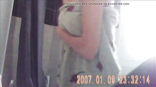 Hidden cam - Tall and sexy girl out of the shower