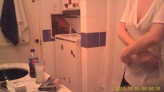 Hot Blonde in Bathroom-Dressing Spy Cam