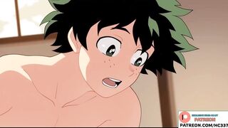 BOKU NO HERO ACADEMIA DEKU AND YRARAKA HENTAI STORY ANIMATION BLOWJOB AND CREAMPIE