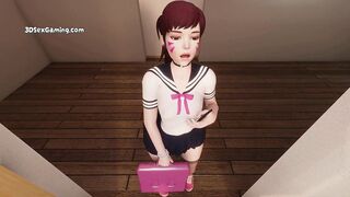 Naughty Schoolgirl Giving The Blowjob Of Her Life To Classmate - 3D XXX Gameplay