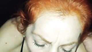 milf redhead cumshot