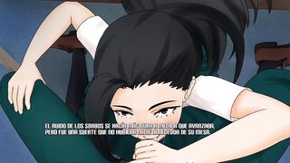 RECEIVING A BLOWJOB FROM THE PROVOCATIVE MOMO YAOYOROZU - RE HERO ACADEMY