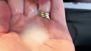 She Feeds Him All Of His Cum From The Palm Of Her Hand After Jerking Him Off