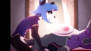 FUTANARI FURRY HENTAI BLOWJOB AND CUM IN MOUTH ANIMATION 60FPS