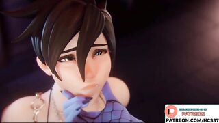 OVERWATCH FUTANARI WIDOWMAKER HARD FUCK TRACER | FUTA HENTAI ANIMATION BIG DICK CREAMPIE 4K 60FPS