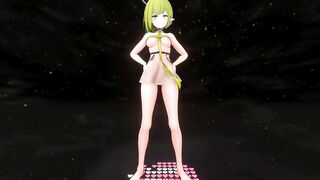 Aoi Oki Hentai Blue Archive Undress Sex Dance Elf Girl Threesome Creampie MMD 3D All Colors CMP