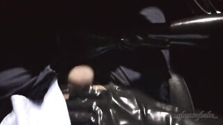 Latex fun in the parking lot - Gloomy Babe