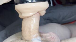 Using a Fleshlight Style Masterbator to Bust a Quick Nut